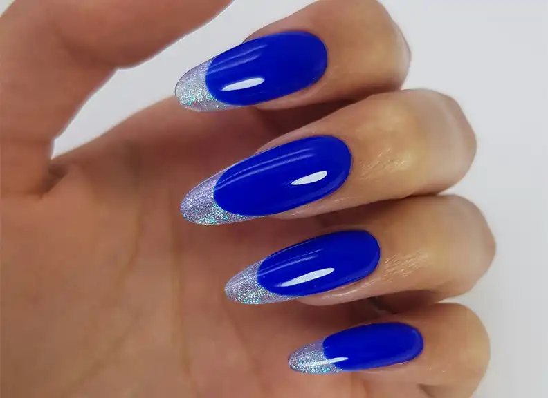 Blue nails
