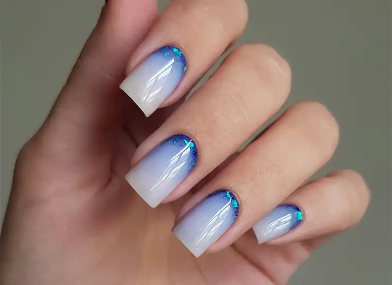 White square nails